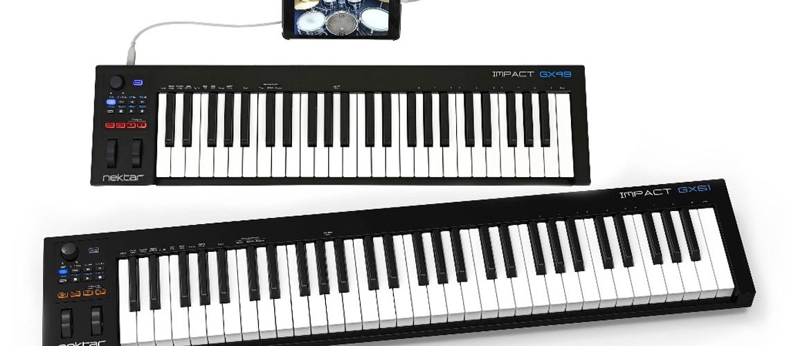 Nektar introduce new Impact GX49 and GX61 USB MIDI Controller Keyboards