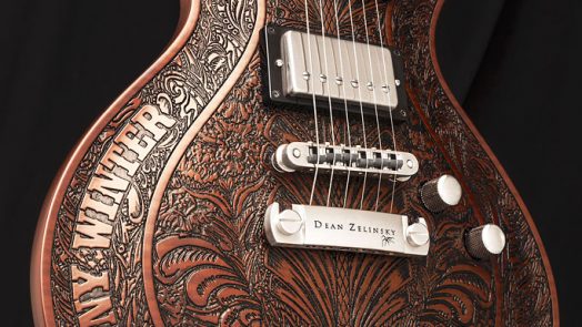 Dean Zelinsky Guitars Johnny Winter Signature Guitar Custom Engraved