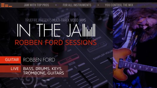 Play Along with Robben Ford In TrueFire’s New Multi-Track Video Jam Software