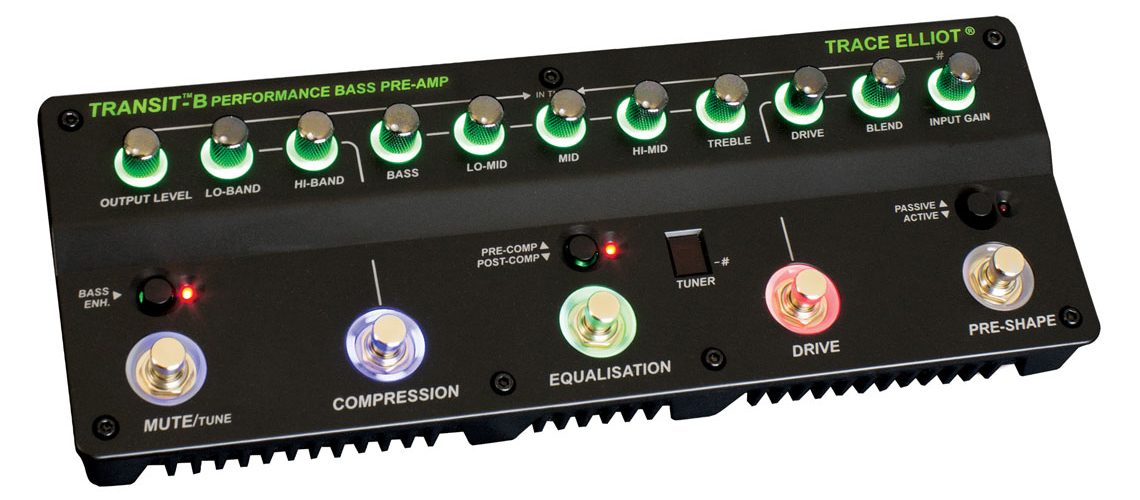 Trace Elliot® Launches the Transit™ B Preamp Pedal for Bass