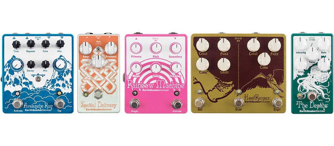 EarthQuaker Devices to Release Updates to Avalanche Run, the Depths, Hoof Reaper, Rainbow Machine, and Spatial Delivery
