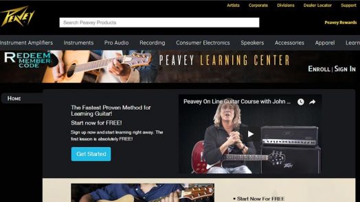 Peavey® Launches Interactive Guitar Lessons Online
