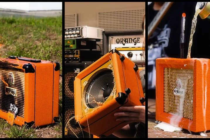Orange Amplification Set Fire, Spill Beer, Drag and Drop Their Amps
