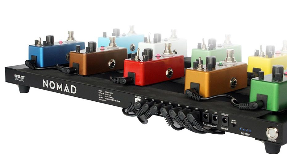 Outlaw Effects Launches NOMAD Rechargeable Battery-Powered Pedal Boards