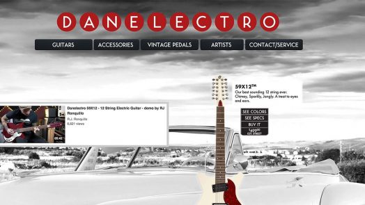 Danelectro launches brand new website