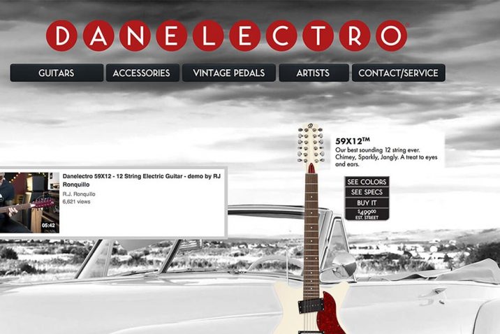 Danelectro launches brand new website