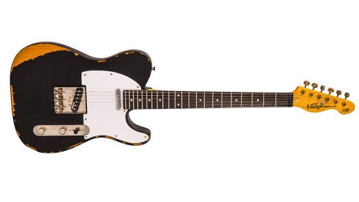 Vintage expands colour choice for V62 ICON Series guitar with Distressed Black
