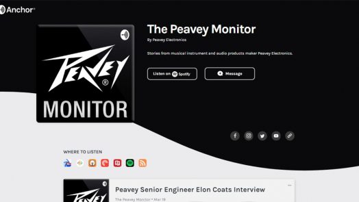 Peavey® Invites Storytelling in New “Peavey Monitor” Podcast Series