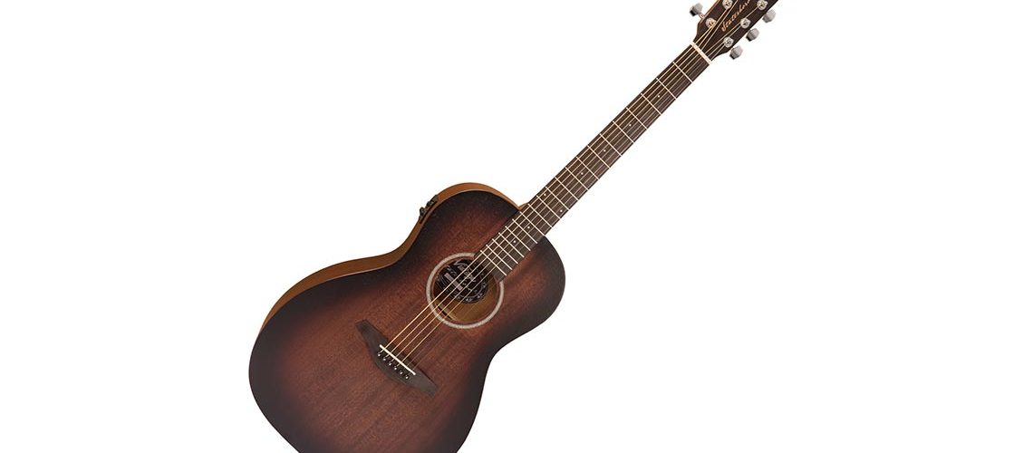Vintage Statesboro electro-acoustic Parlour guitar VE880WK