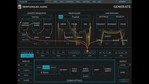 Eventide Generate - Chaotic Oscillator Polysynth by Newfangled Audio