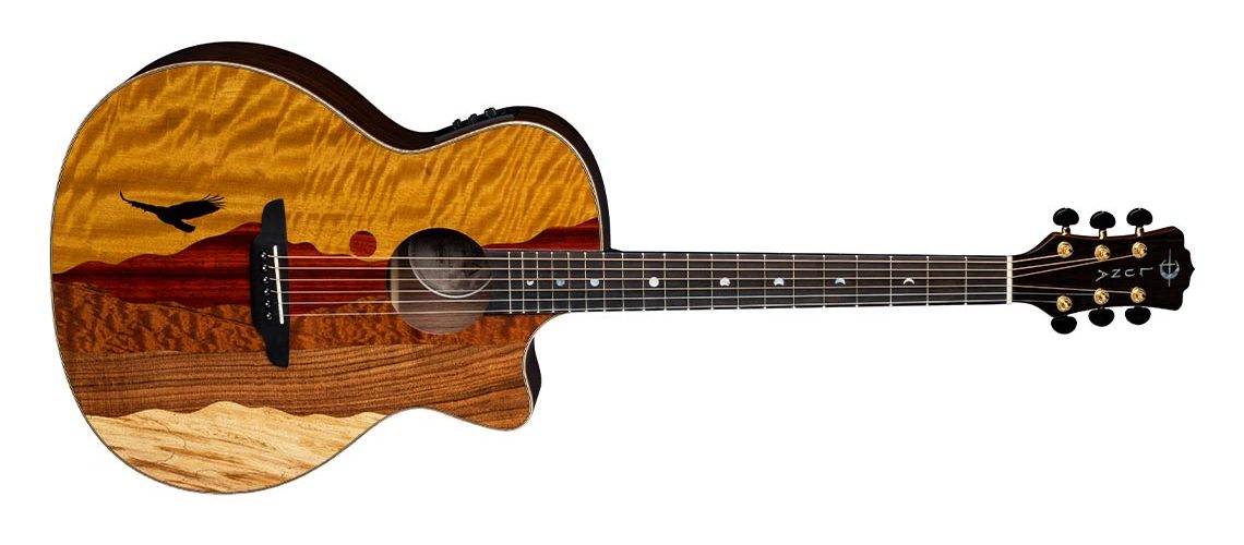 Luna Guitars Vista Eagle Tropical Wood acoustic-electric guitar