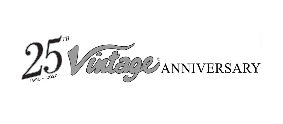JHS celebrate 25th Anniversary of its Vintage® guitar brand