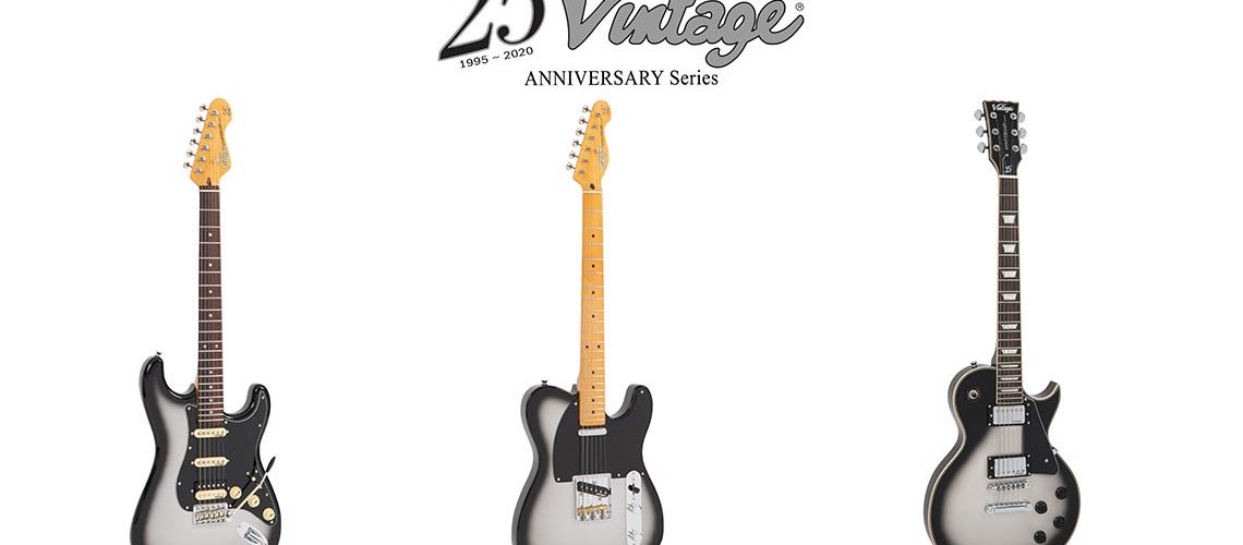Vintage launch celebratory 25th Anniversary Series limited edition guitar range.