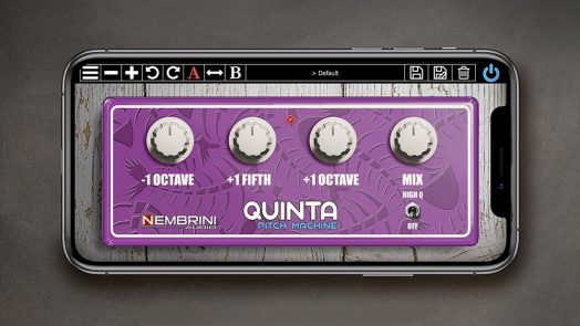 Nembrini Audio Quinta Pitch Machine octave pedal-style plug-in