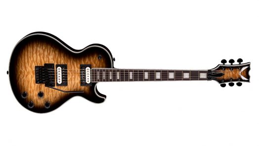 Dean Thoroughbred Select Floyd Quilt Maple Natural Black Burst