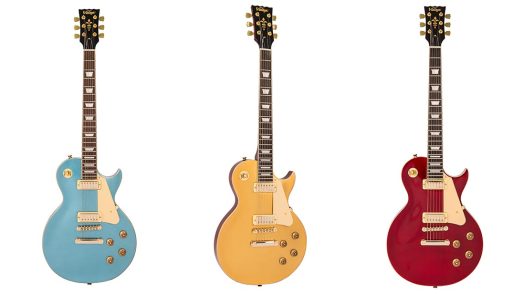 Vintage introduce 3 new finishes for the popular ReIssued Series V100M Mini Humbucker solid bodied electric guitar.