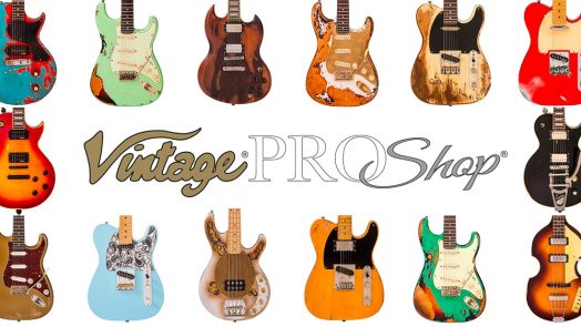 Vintage showcase its UK line of the company’s popular ProShop Unique range, individual custom models, at NAMM 2022