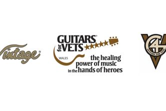 Vintage® donate acoustic and electro-acoustic Statesboro' guitars to Guitars For Veterans: Wales.