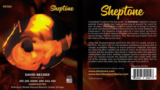 Sheptone introduces the David Becker Signature Nickel Wound Electric Guitar Strings