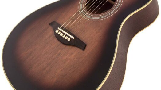 Vintage Statesboro: Six string electro-acoustic acoustic guitar.