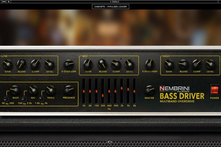 Nembrini Audio’s New Bass Driver Plugin - A Multiband Overdrive Bass Amplifier
