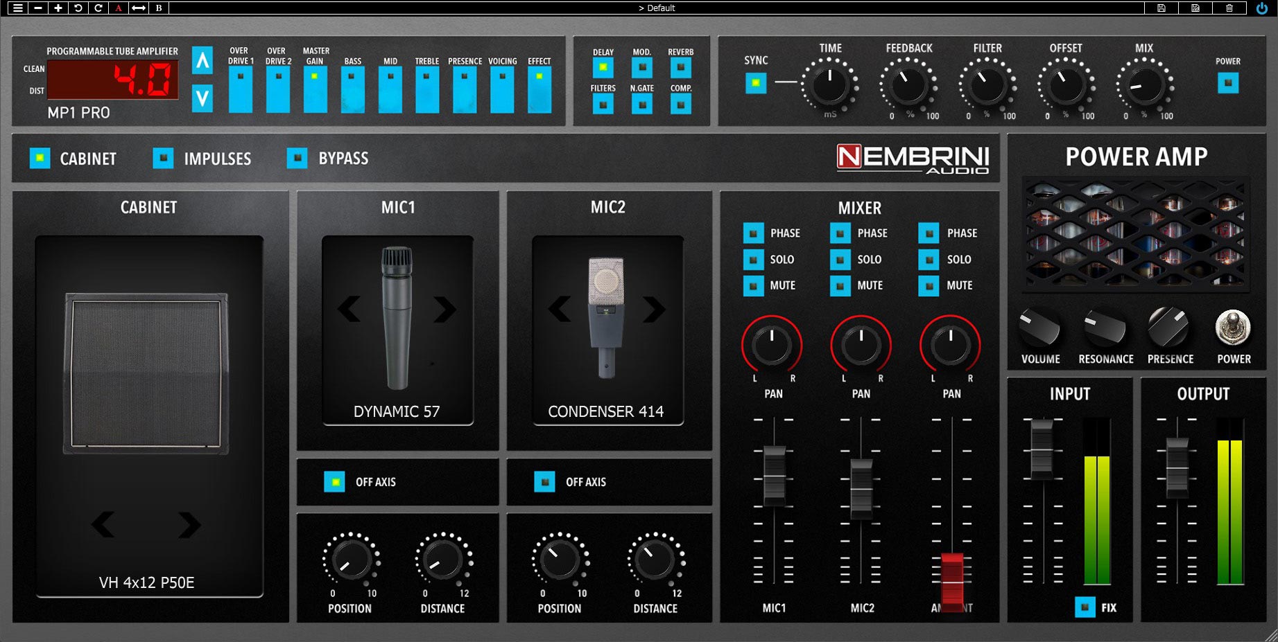 Nembrini MP1 Pro Programmable Tube Guitar Amplifier Plugin