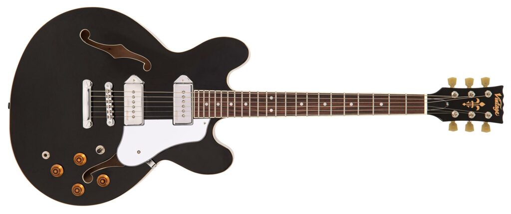 Vintage ReIssued VSA500P Semi-Acoustic Guitar VSA500PBK