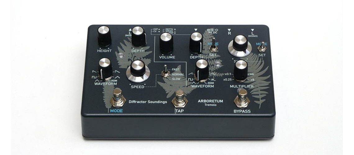 Diffractor Soundings releases its first pedal, The Arboretum, a stereo optical tremolo