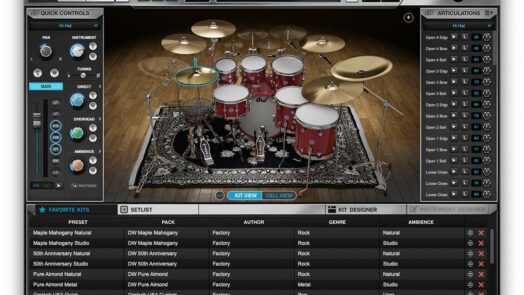 Drum Workshop DW Soundworks Virtual Drums Plugin