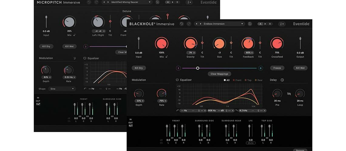 Eventide updates Blackhole Immersive and MicroPitch Immersive plug-ins