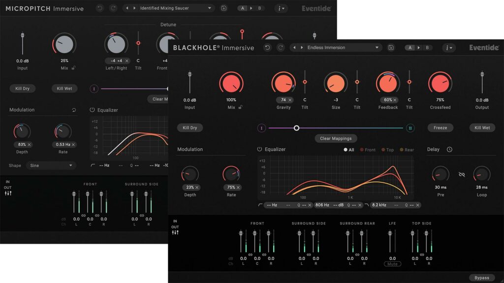 Eventide updates Blackhole Immersive and MicroPitch Immersive plug-ins