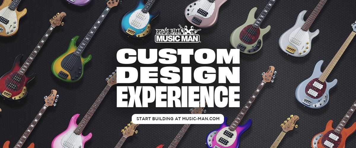 The Ernie Ball Music Man Custom Design Experience is Live