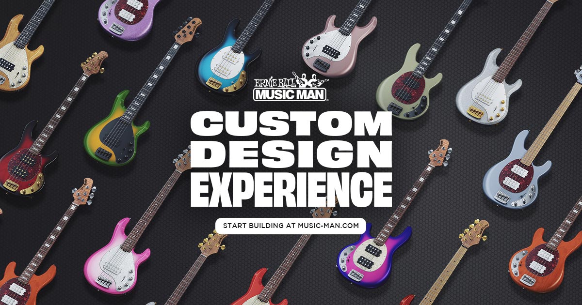 The Ernie Ball Music Man Custom Design Experience is Live