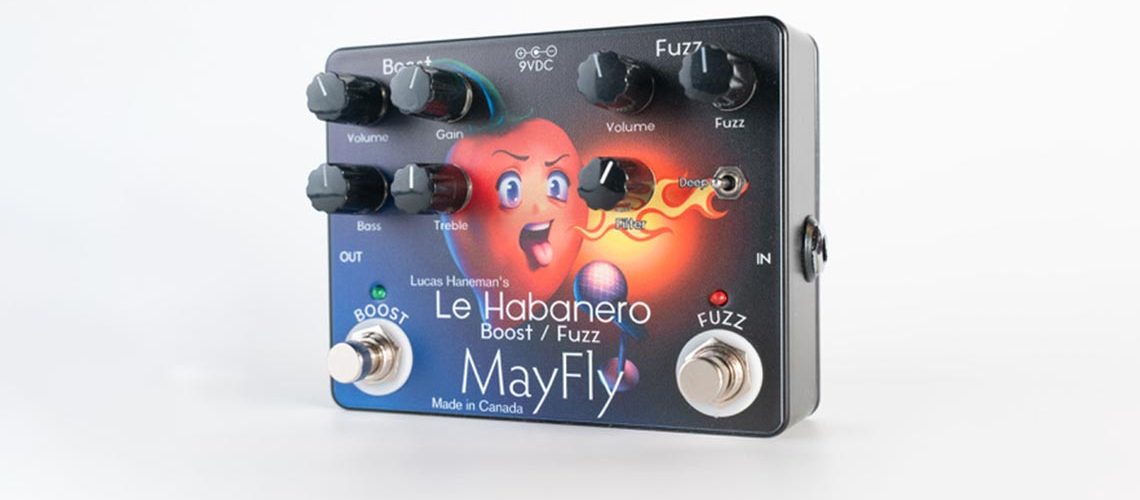 MayFly Audio releases the Le Habanero Boost / Fuzz pedal